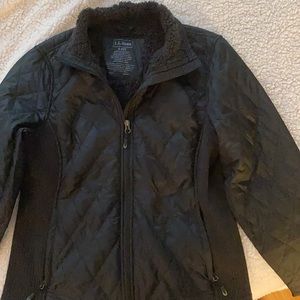 LLBean Sherpa lined quilted jacket